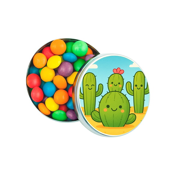 Latinha Metálica Personalizada Cactos Fofos - Imagem 5