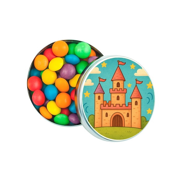 Latinha Metálica Personalizada Castelo Encantado - Imagem 3