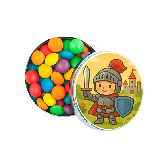Latinha Metálica Personalizada Cavaleiro Medieval - Imagem 3