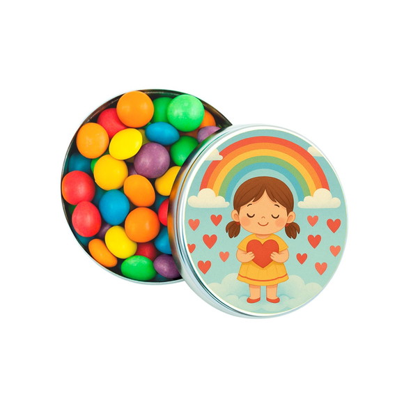 Latinha Metálica Personalizada Chuva de Amor - Imagem 4