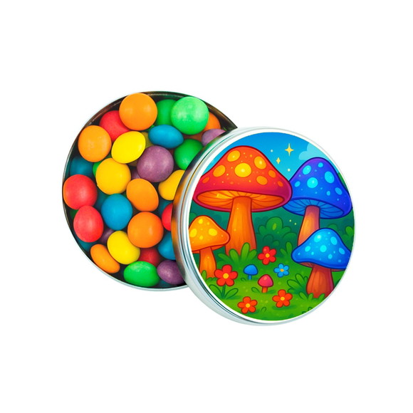 Latinha Metálica Personalizada Cogumelos Mágicos - Imagem 4
