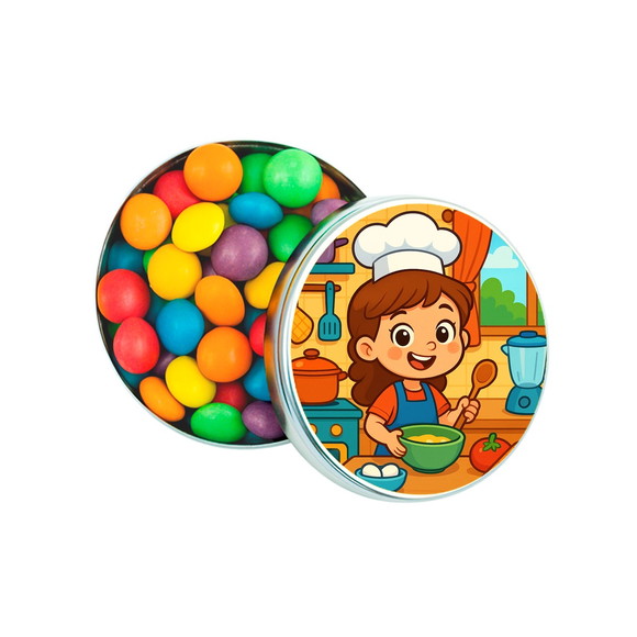 Latinha Metálica Personalizada Cozinha Kids - Imagem 2