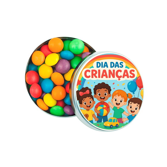 Latinha Metálica Personalizada Dia das Crianças - Imagem 2