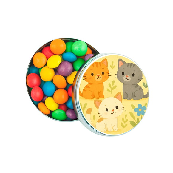 Latinha Metálica Personalizada Gatinhos - Imagem 3
