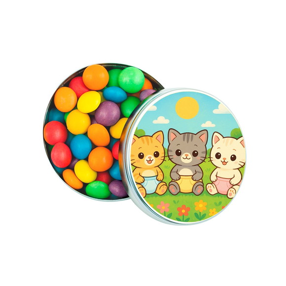 Latinha Metálica Personalizada Gatinhos Baby - Imagem 5