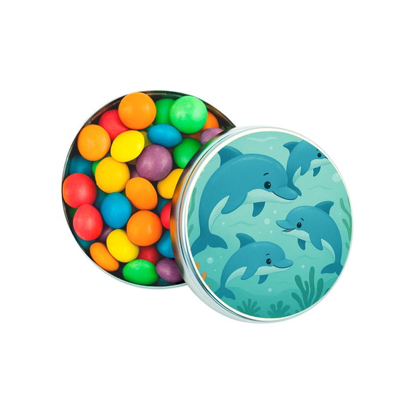 Latinha Metálica Personalizada Golfinhos - Imagem 3