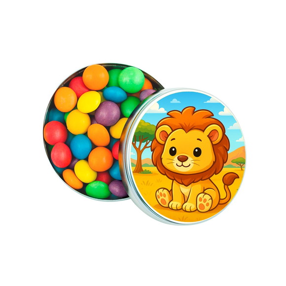 Latinha Metálica Personalizada Leão Baby - Imagem 2