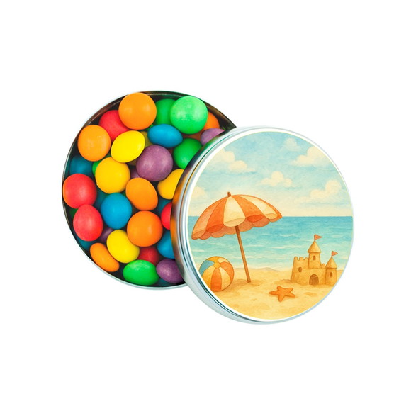 Latinha Metálica Personalizada Mar e Praia Aquarela - Imagem 5
