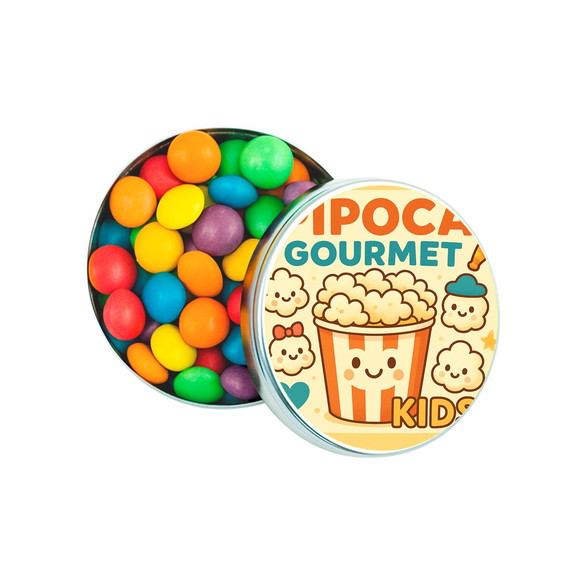 Latinha Metálica Personalizada Pipoca Gourmet Kids - Imagem 4