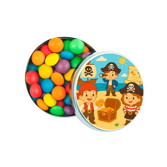 Latinha Metálica Personalizada Piratas - Imagem 3