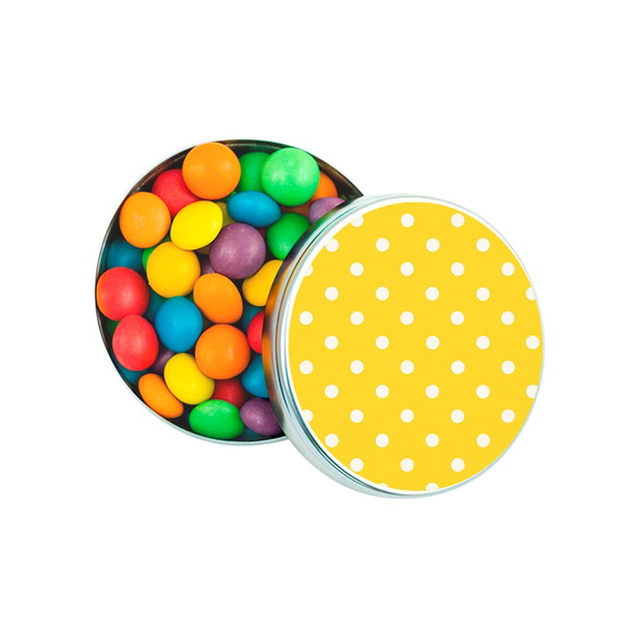 Latinha Metálica Personalizada Poá Amarelo - Imagem 4
