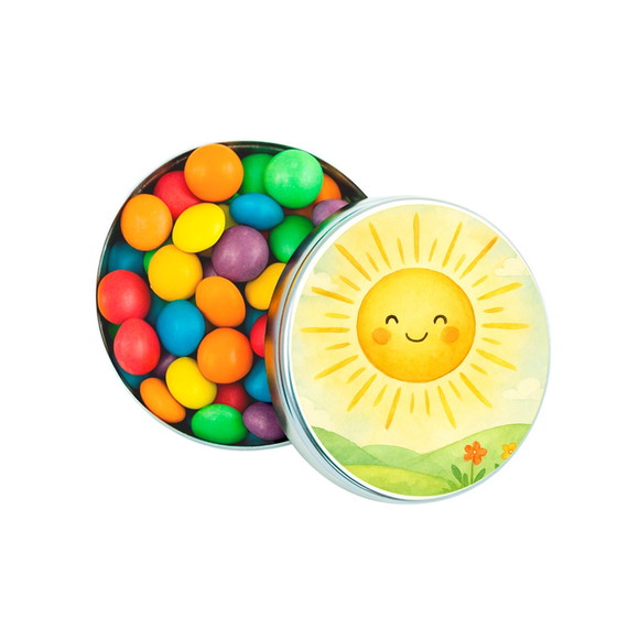 Latinha Metálica Personalizada Raio de Sol Aquarela - Imagem 4