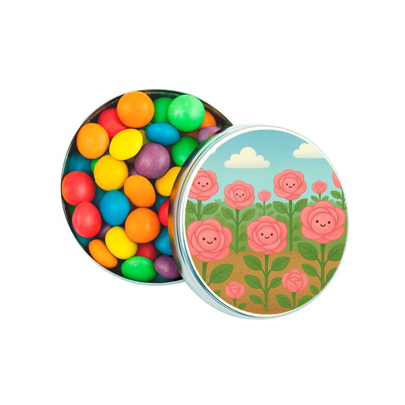 Latinha Metálica Personalizada Rosas Fofas - Imagem 3