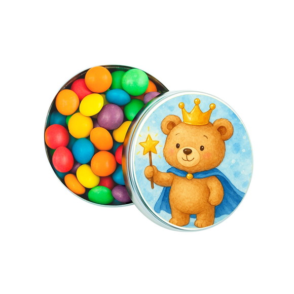 Latinha Metálica Personalizada Ursinho Príncipe - Imagem 3