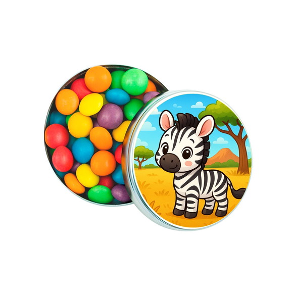 Latinha Metálica Personalizada Zebra Baby - Imagem 3