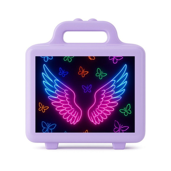 Maleta Plástica Personalizada 12x10cm Asas Neon - Imagem 4