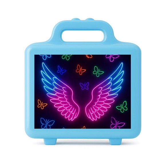 Maleta Plástica Personalizada 12x10cm Asas Neon - Imagem 2