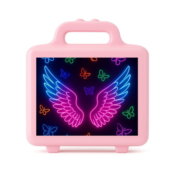 Maleta Plástica Personalizada 12x10cm Asas Neon - Imagem 3