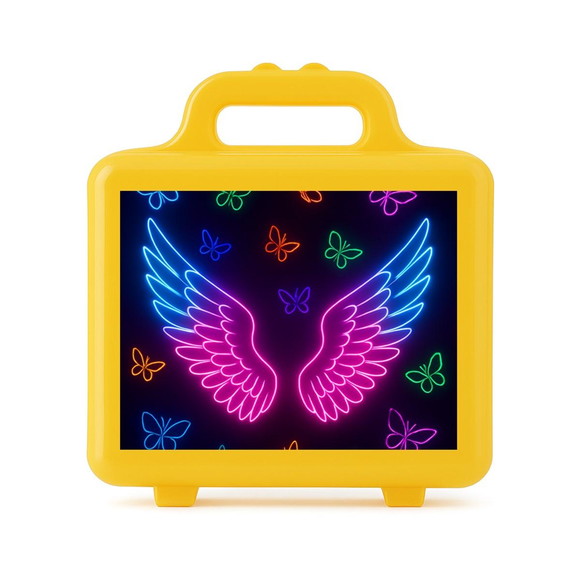 Maleta Plástica Personalizada 12x10cm Asas Neon