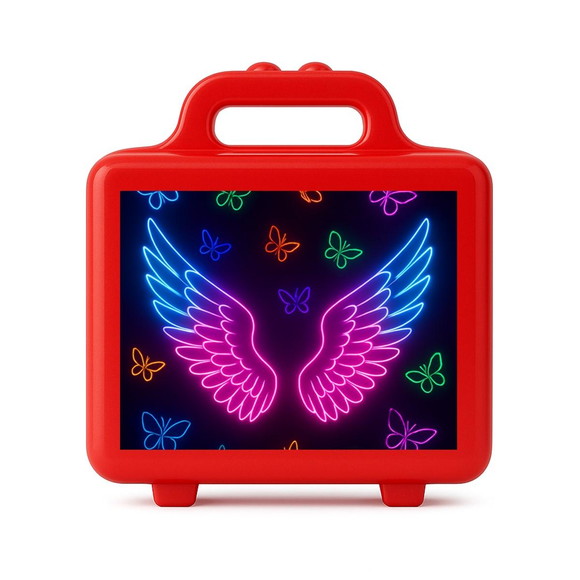 Maleta Plástica Personalizada 12x10cm Asas Neon - Imagem 5