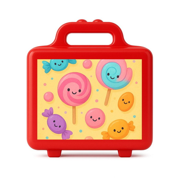 Maleta Plástica Personalizada 12x10cm Balas e Pirulitos - Imagem 5