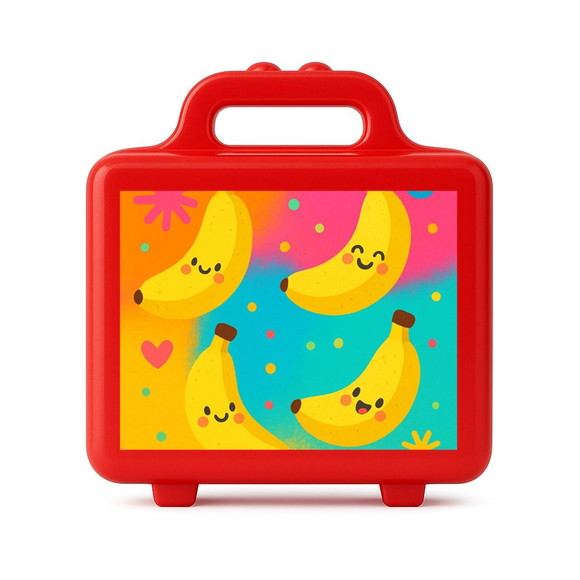 Maleta Plástica Personalizada 12x10cm Bananas Divertidas - Imagem 5