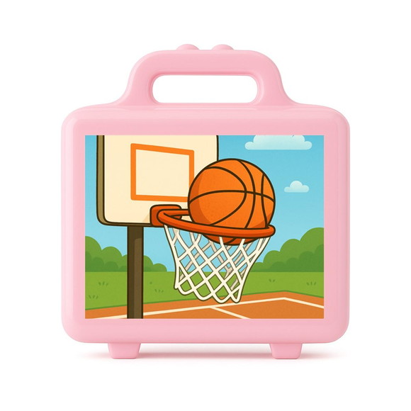 Maleta Plástica Personalizada 12x10cm Basquete - Imagem 3