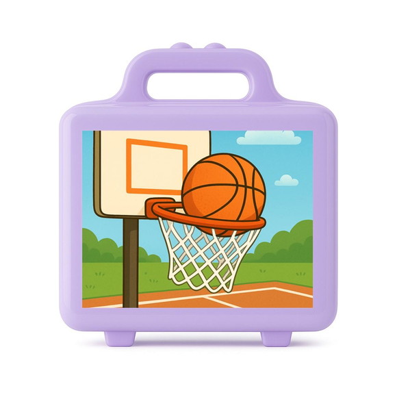 Maleta Plástica Personalizada 12x10cm Basquete - Imagem 4