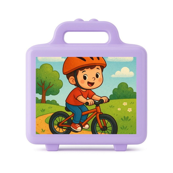 Maleta Plástica Personalizada 12x10cm Bike Ciclista - Imagem 4