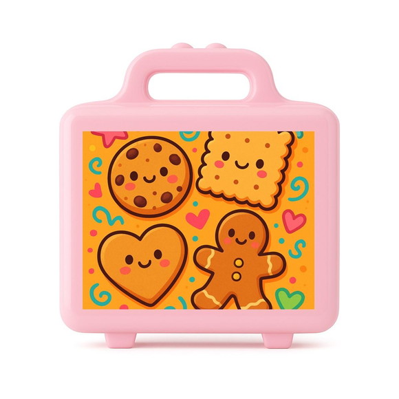 Maleta Plástica Personalizada 12x10cm Biscoitinhos - Imagem 3