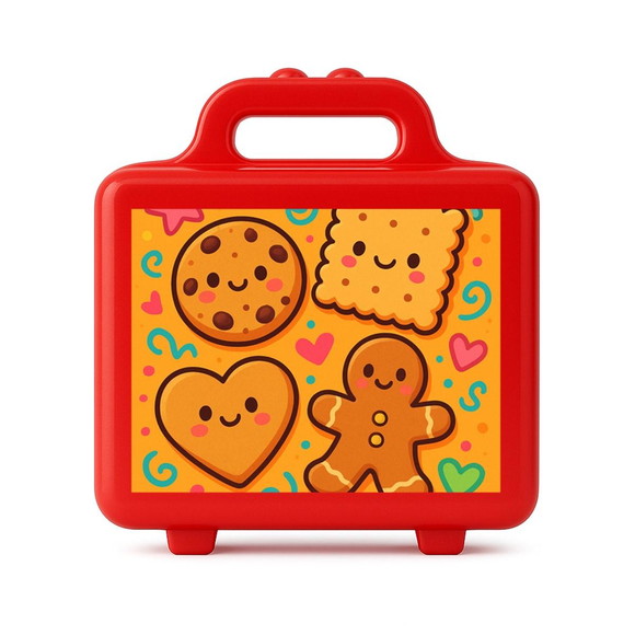 Maleta Plástica Personalizada 12x10cm Biscoitinhos - Imagem 5