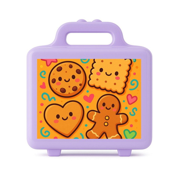 Maleta Plástica Personalizada 12x10cm Biscoitinhos - Imagem 4