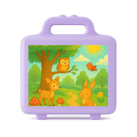 Maleta Plástica Personalizada 12x10cm Bosque Encantado - Imagem 3
