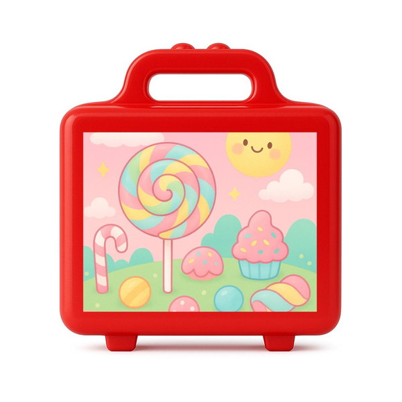 Maleta Plástica Personalizada 12x10cm Candy Color - Imagem 5