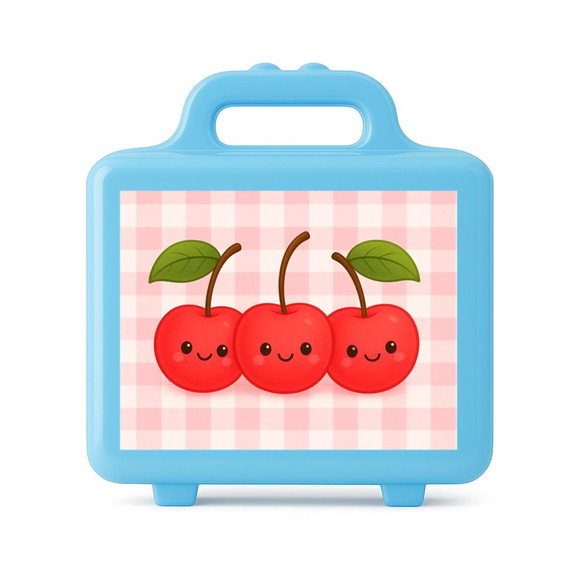Maleta Plástica Personalizada 12x10cm Cerejinha - Imagem 2