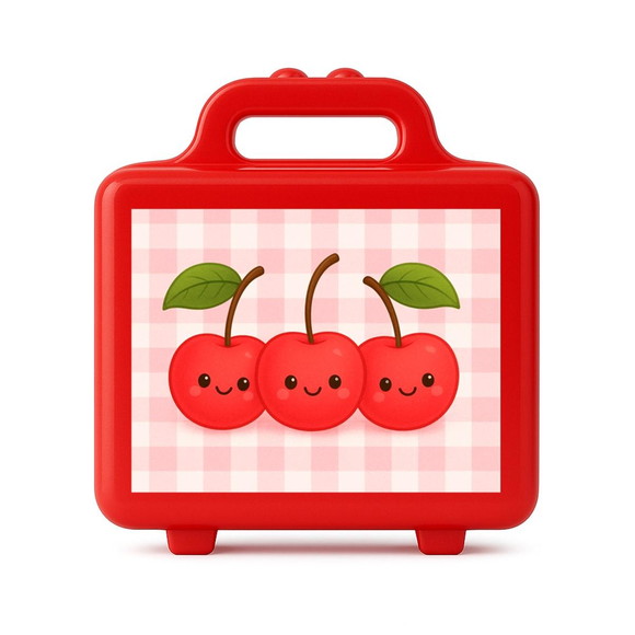 Maleta Plástica Personalizada 12x10cm Cerejinha - Imagem 5