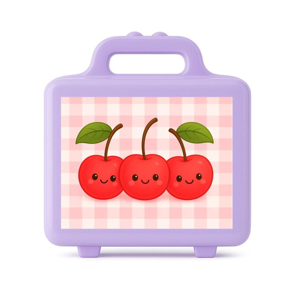 Maleta Plástica Personalizada 12x10cm Cerejinha - Imagem 4