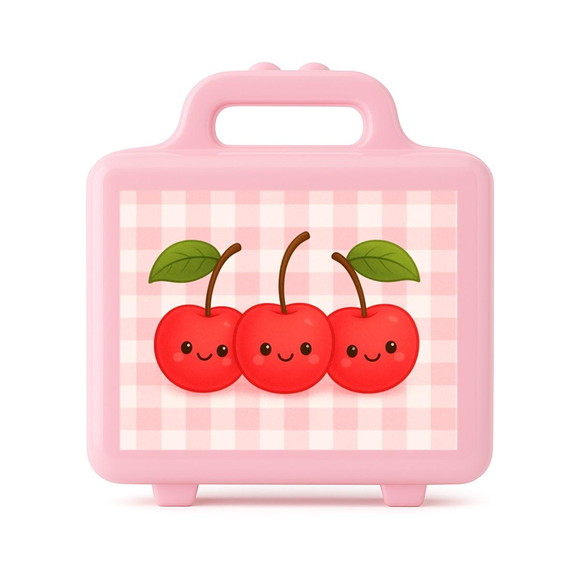 Maleta Plástica Personalizada 12x10cm Cerejinha - Imagem 3