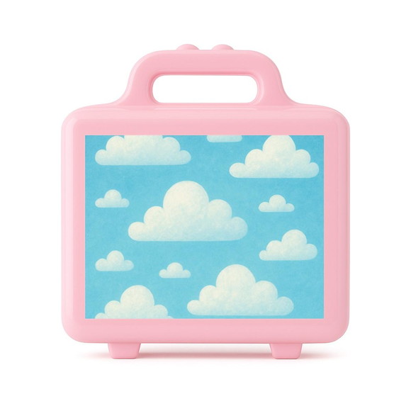 Maleta Plástica Personalizada 12x10cm Céu Azul - Imagem 3