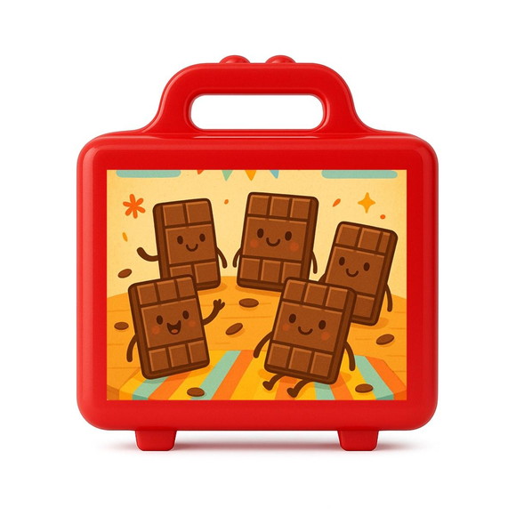 Maleta Plástica Personalizada 12x10cm Chocolates - Imagem 5