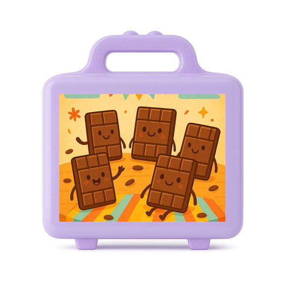 Maleta Plástica Personalizada 12x10cm Chocolates - Imagem 4
