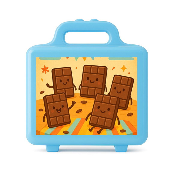 Maleta Plástica Personalizada 12x10cm Chocolates - Imagem 2