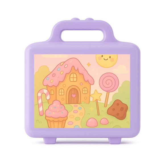 Maleta Plástica Personalizada 12x10cm Confeitaria Kids - Imagem 4
