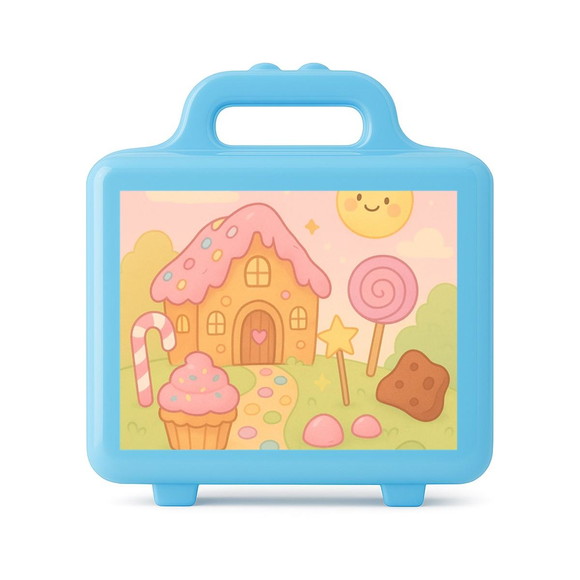 Maleta Plástica Personalizada 12x10cm Confeitaria Kids - Imagem 2