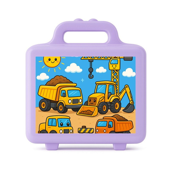 Maleta Plástica Personalizada 12x10cm Construção Civil - Imagem 4