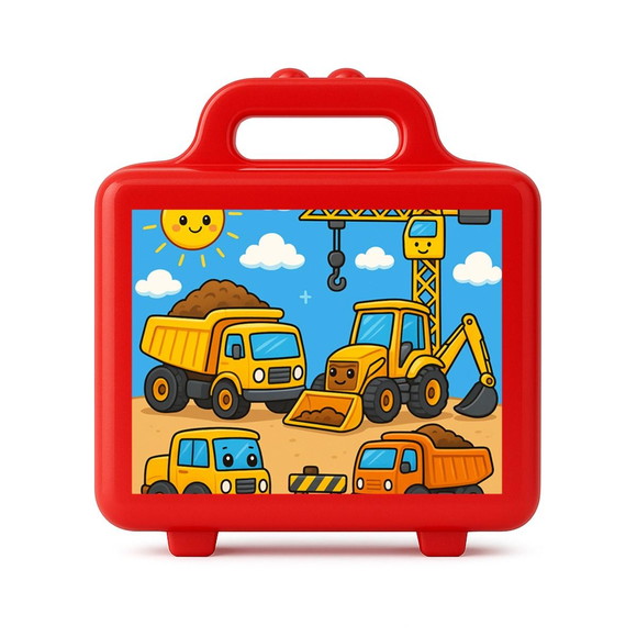 Maleta Plástica Personalizada 12x10cm Construção Civil - Imagem 5