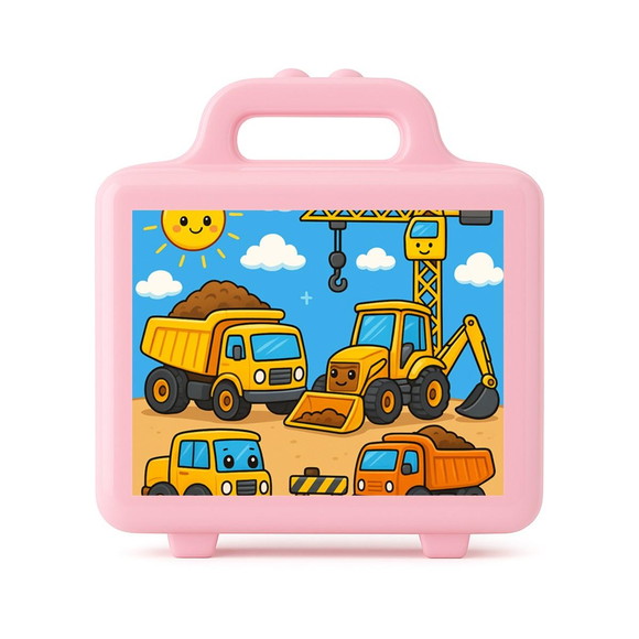 Maleta Plástica Personalizada 12x10cm Construção Civil - Imagem 3