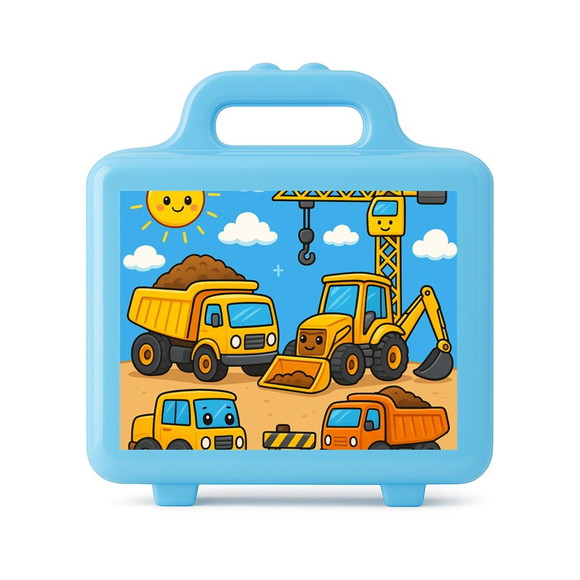 Maleta Plástica Personalizada 12x10cm Construção Civil - Imagem 2