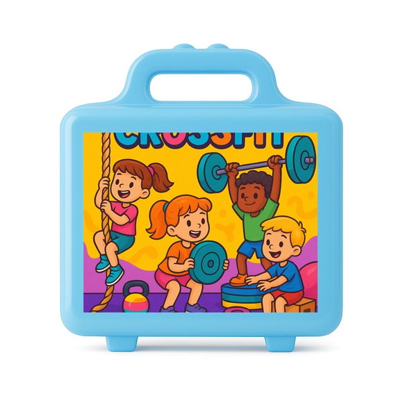 Maleta Plástica Personalizada 12x10cm Crossfit - Imagem 2