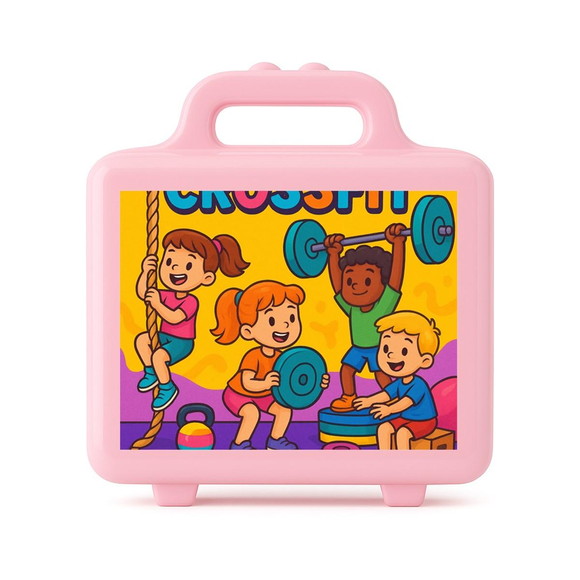 Maleta Plástica Personalizada 12x10cm Crossfit - Imagem 3